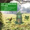 Wild Bird Feeder Squirrel-Proof Chew-Proof Metal Bird Seed Feeder Outdoor Hanging Bird Feeder With 360° Circular Perches Water Cups For Yard Garden Patio